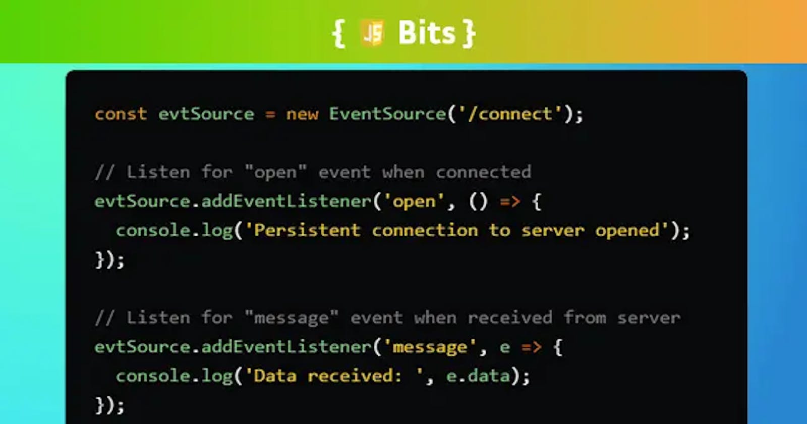 Stream updates natively with EventSource 📡