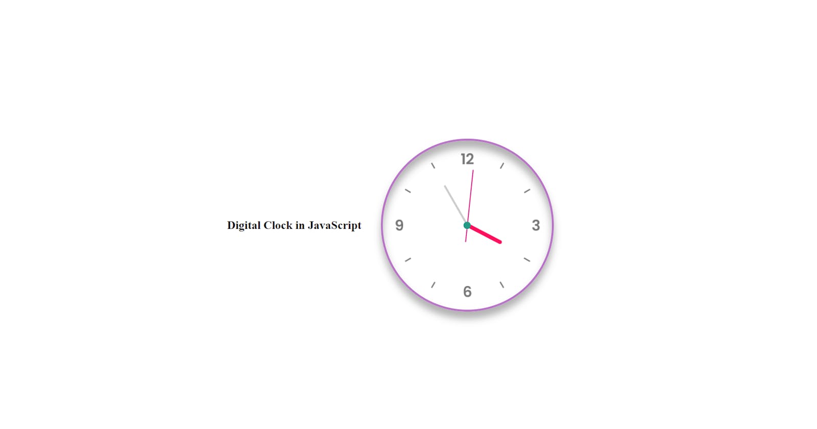 Analog Clock in JavaScript ⏰⭐