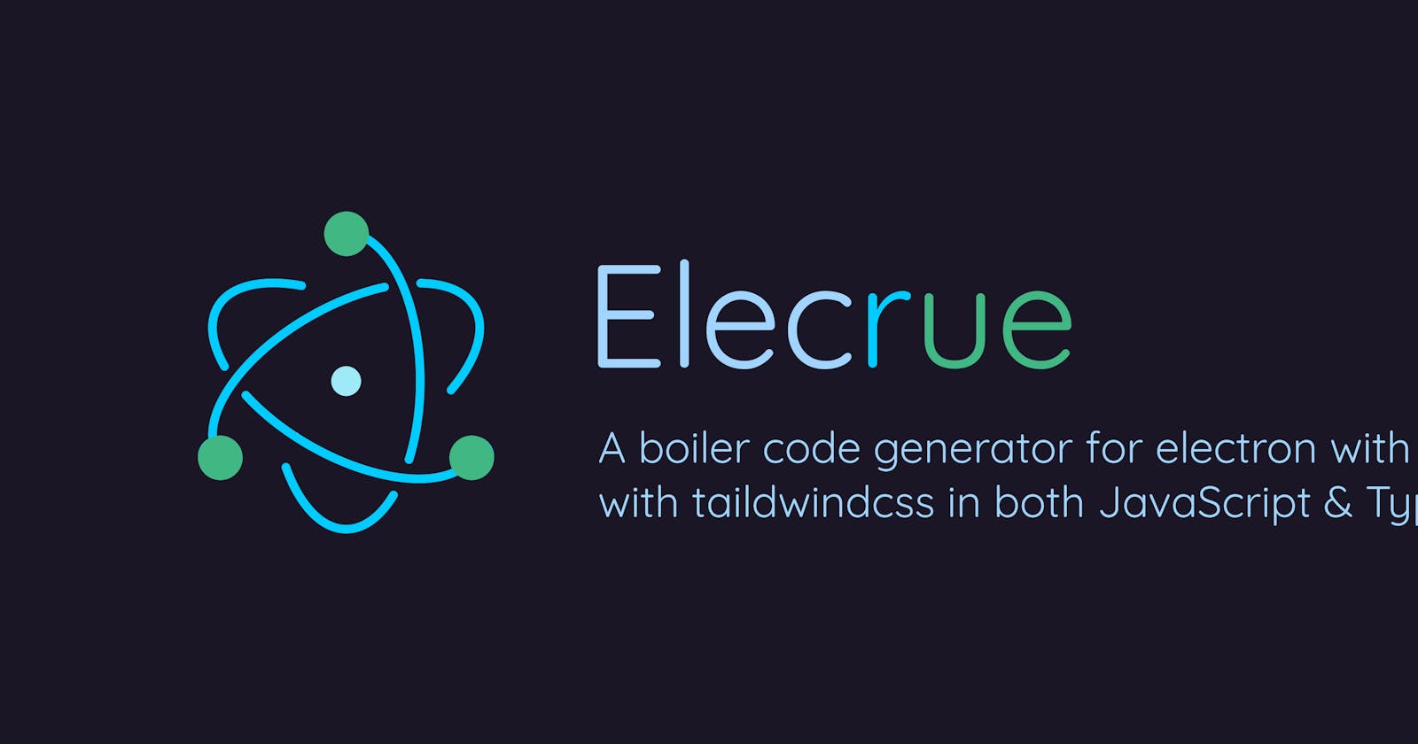 Starter Code Generator for Electron with Vue or React