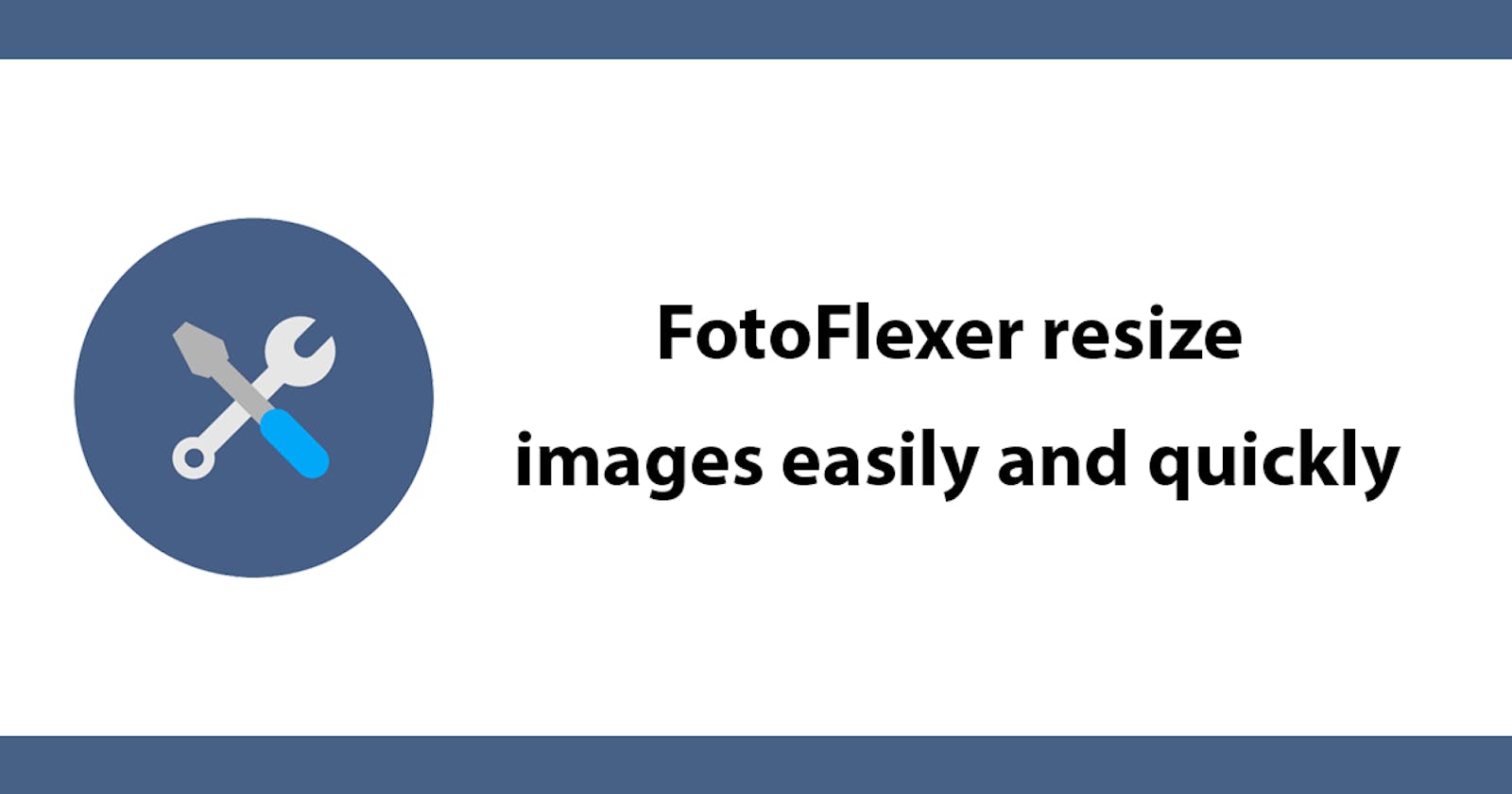 FotoFlexer resize images easily and quickly