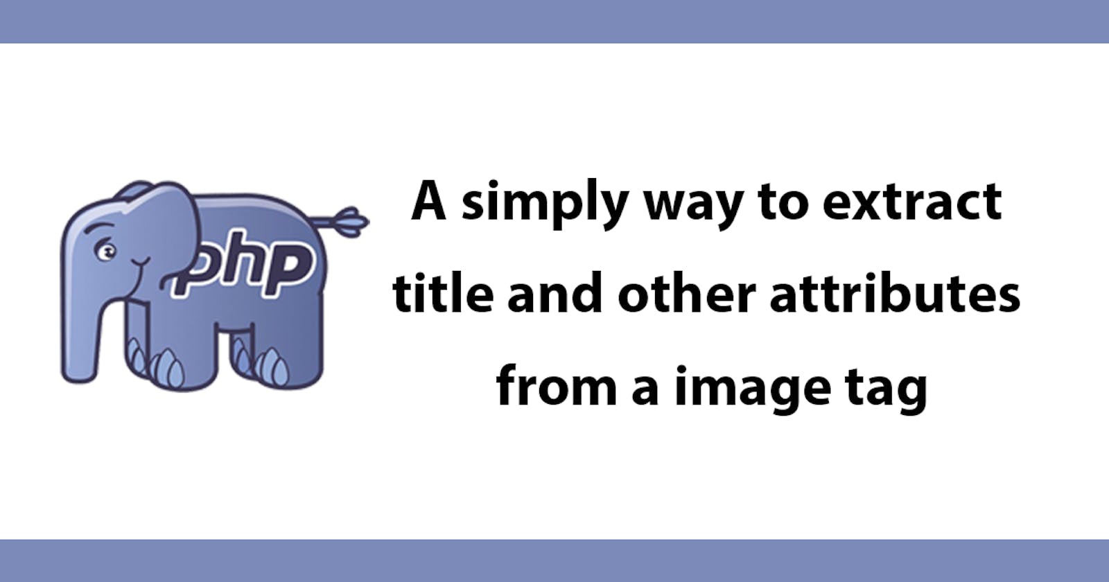 A simply way to extract title and other attributes from a image tag
