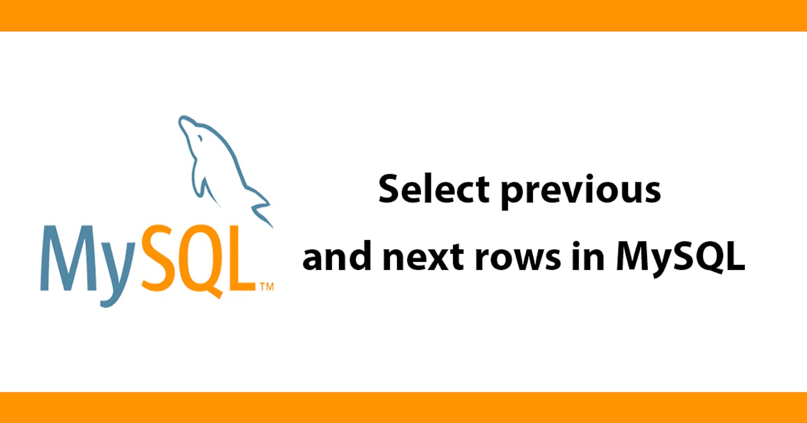 Select previous and next rows in MySQL