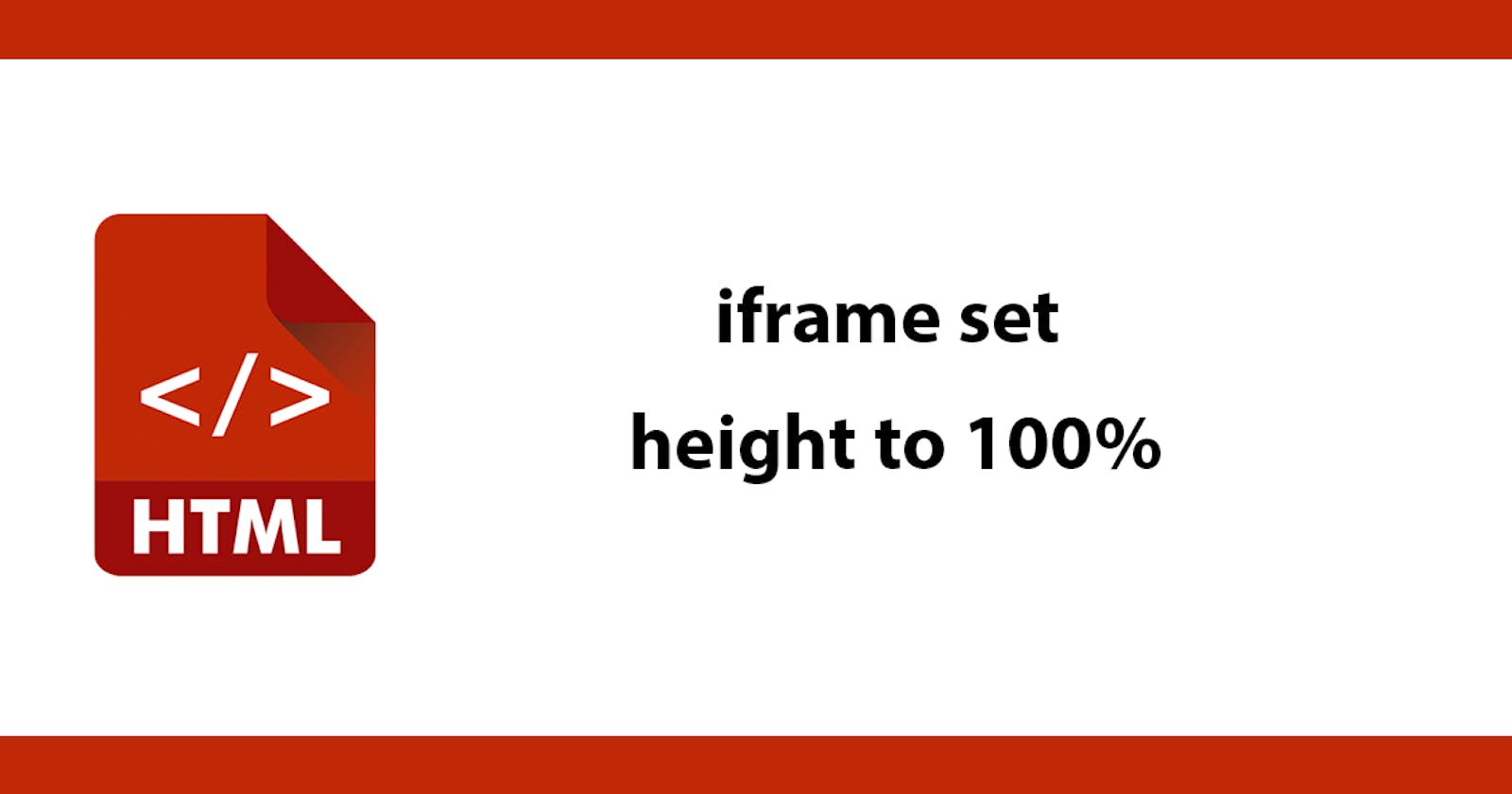 iframe set height to 100%