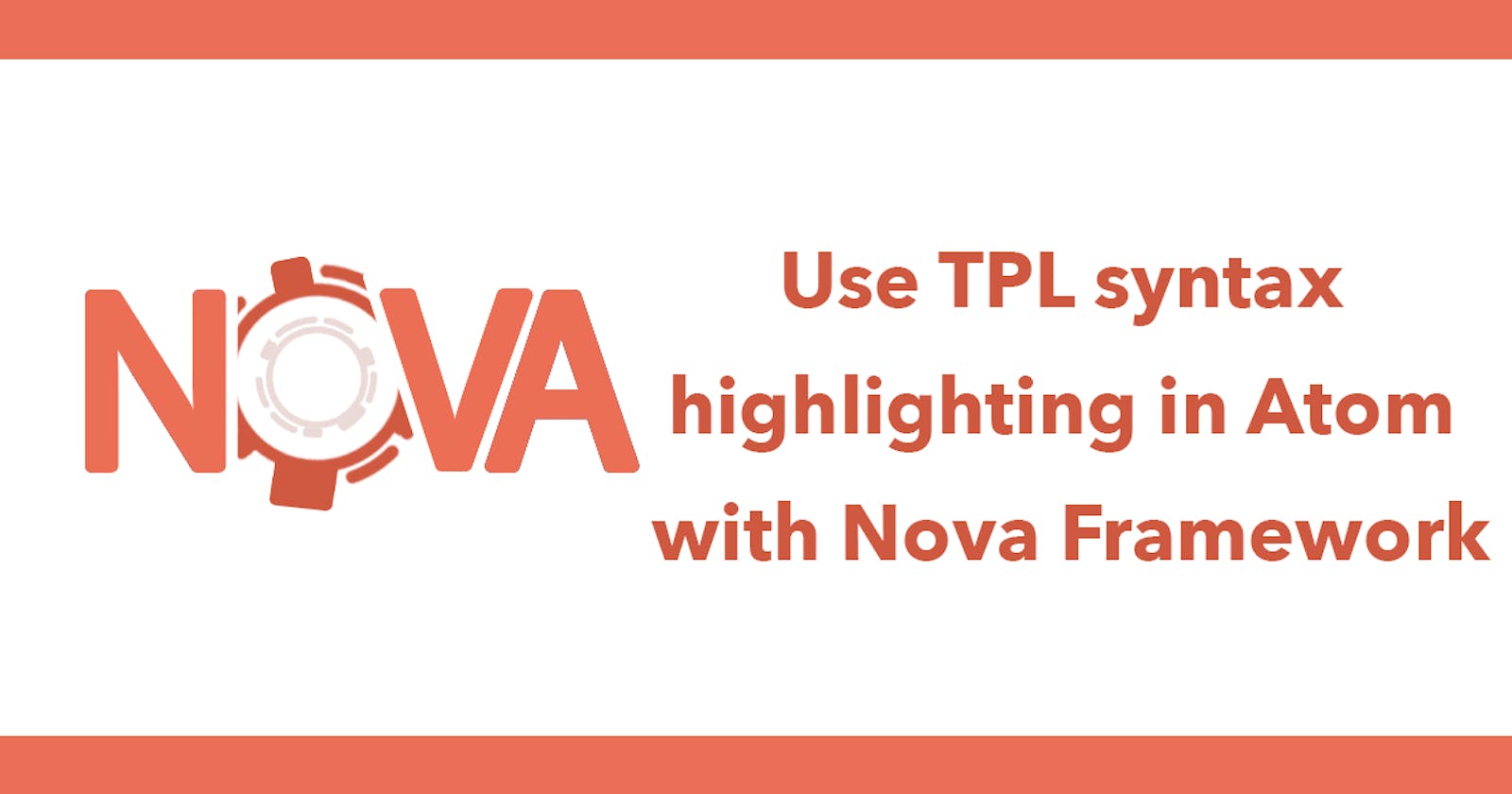 Use TPL syntax highlighting in Atom with Nova Framework