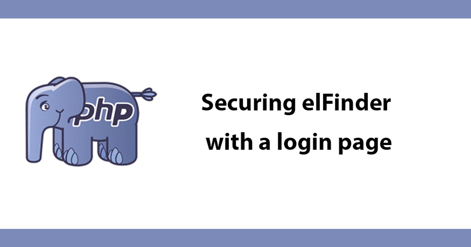 Securing elFinder with a login page