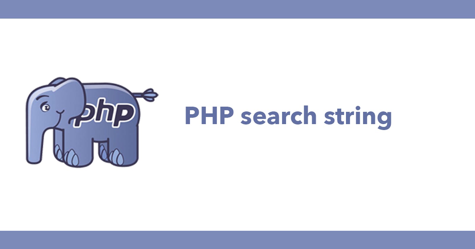 PHP search string