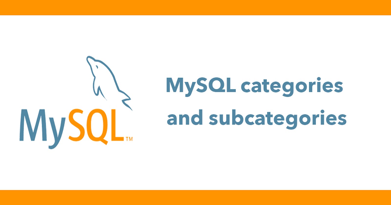 MySQL categories and subcategories