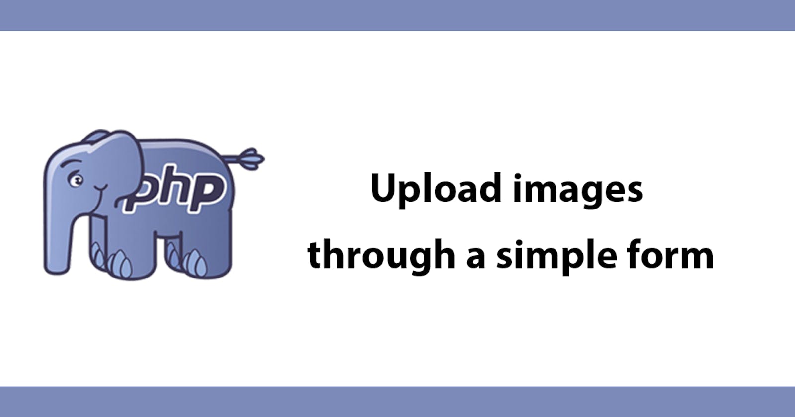 Upload images through a simple form