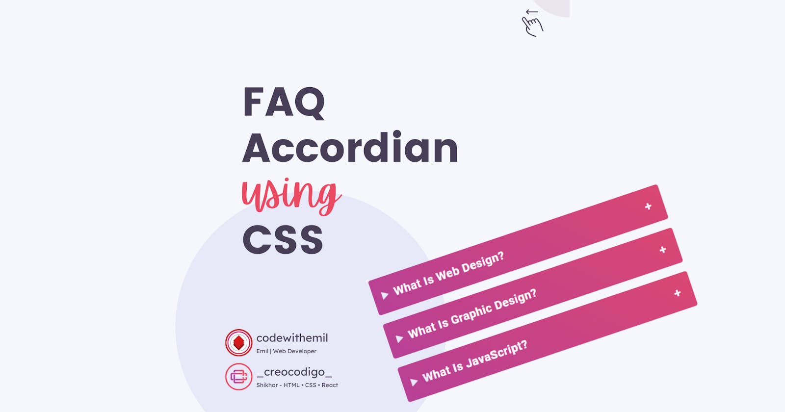FAQ Accordian using Pure CSS