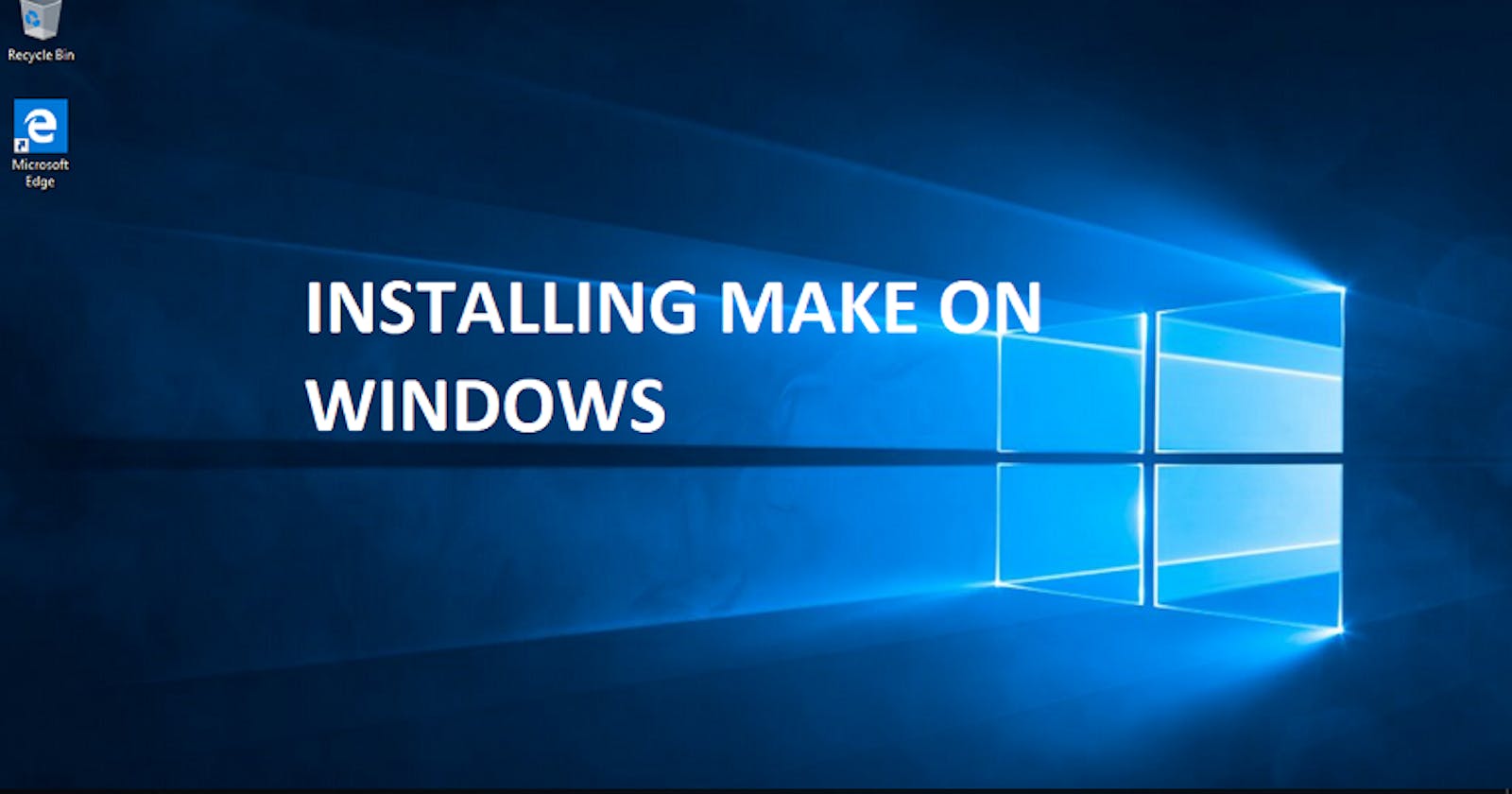 How to install 'make' on Windows Machine