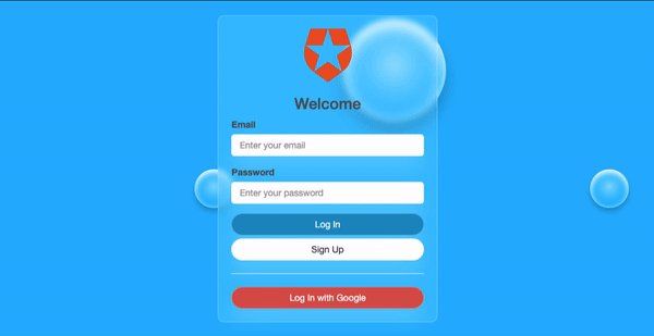 Animated Auth0 Universal Login Page