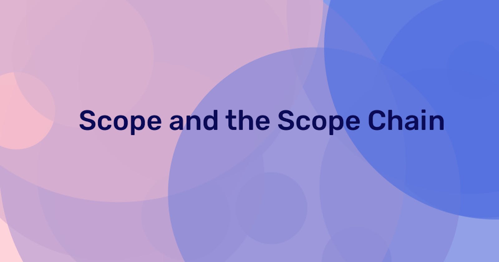 Scope and the Scope Chain