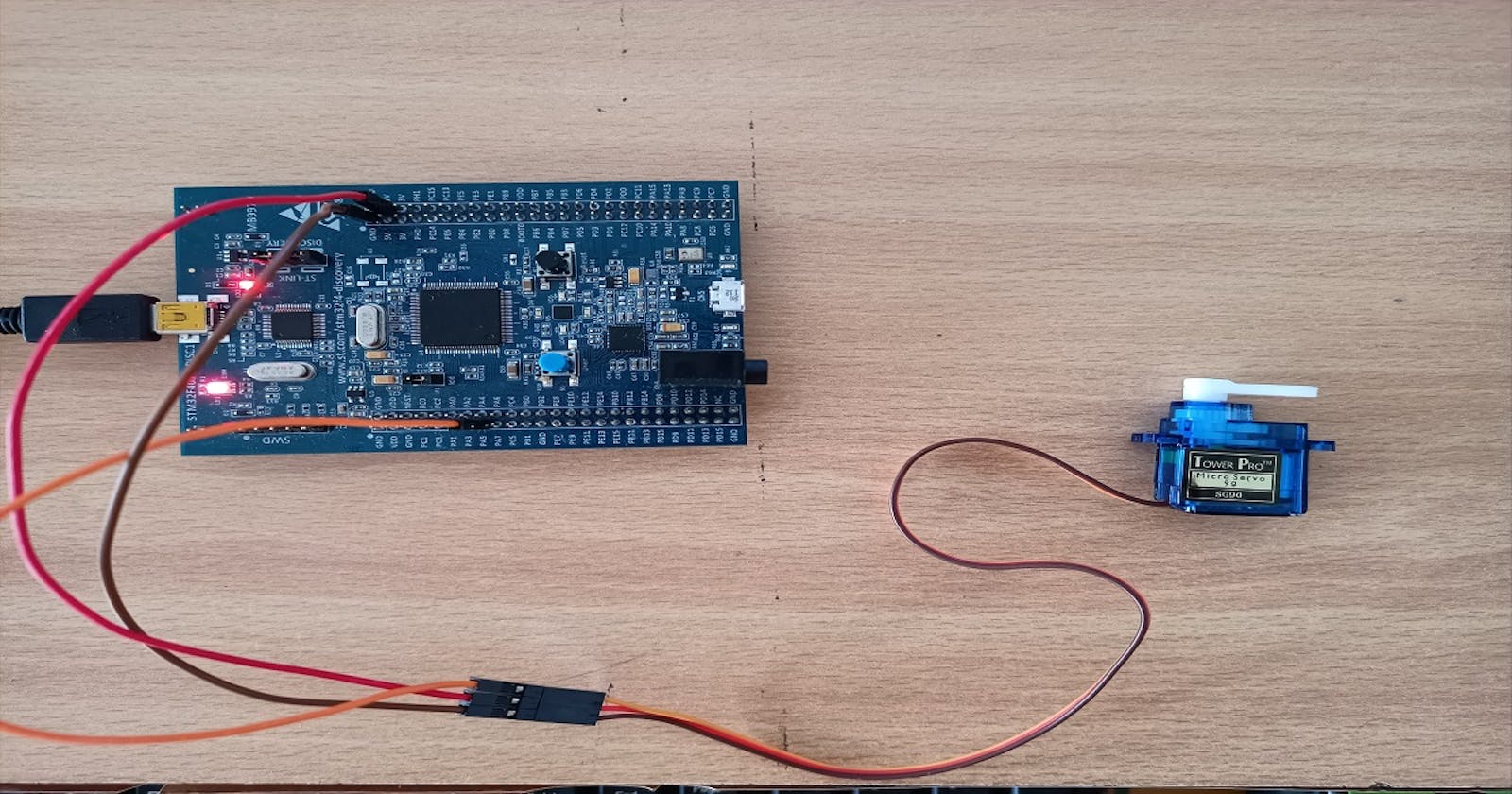 Generating PWM pulses on the STM32F407 for Servo Motor Control using Bare-Metal Programming