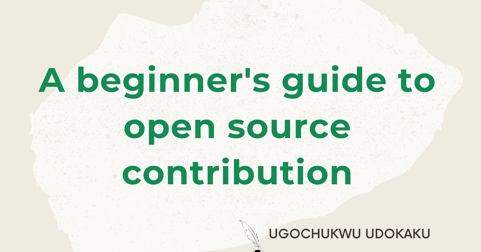 A beginner's guide to open source contribution
