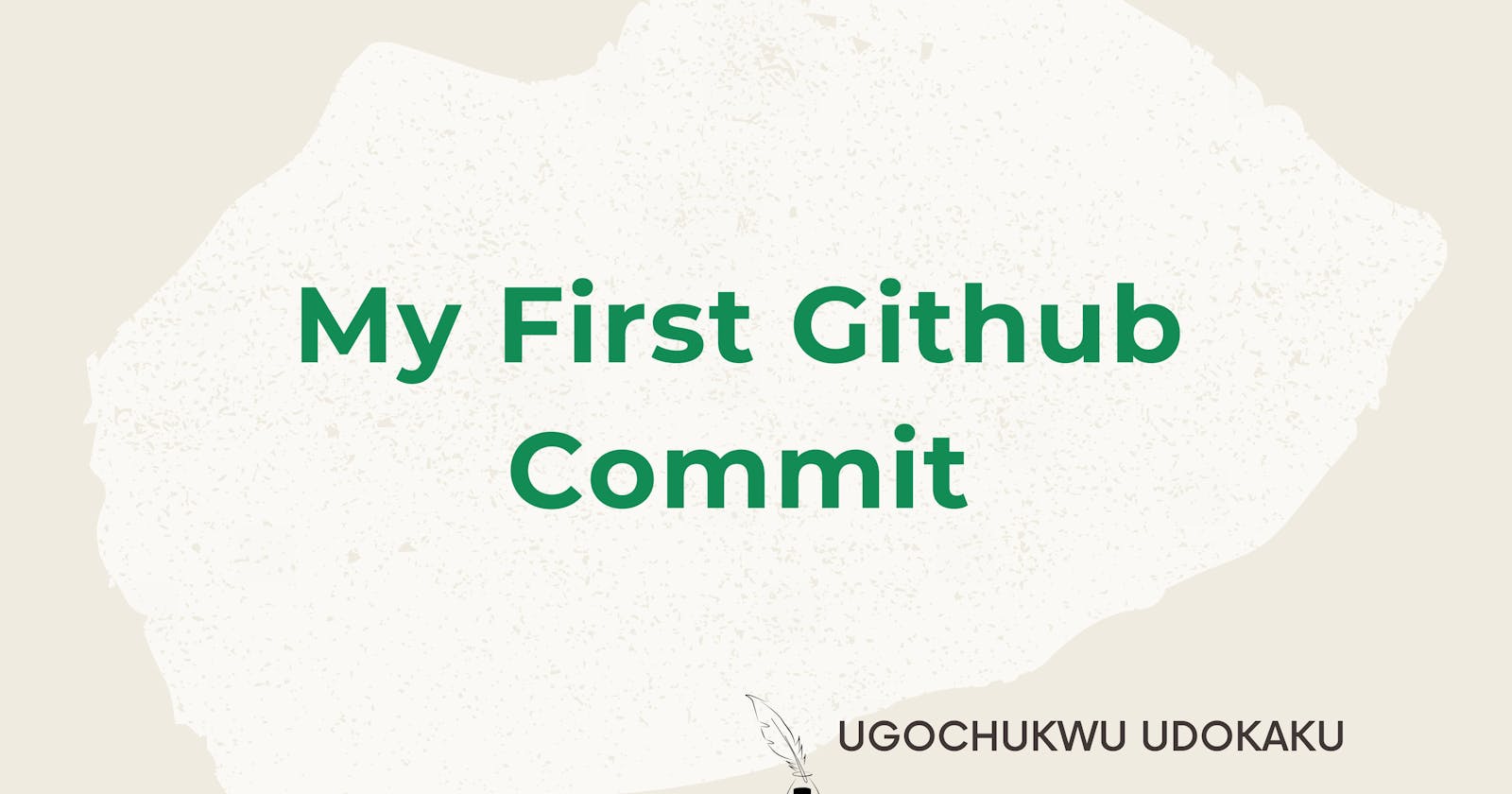 My first Github Commit