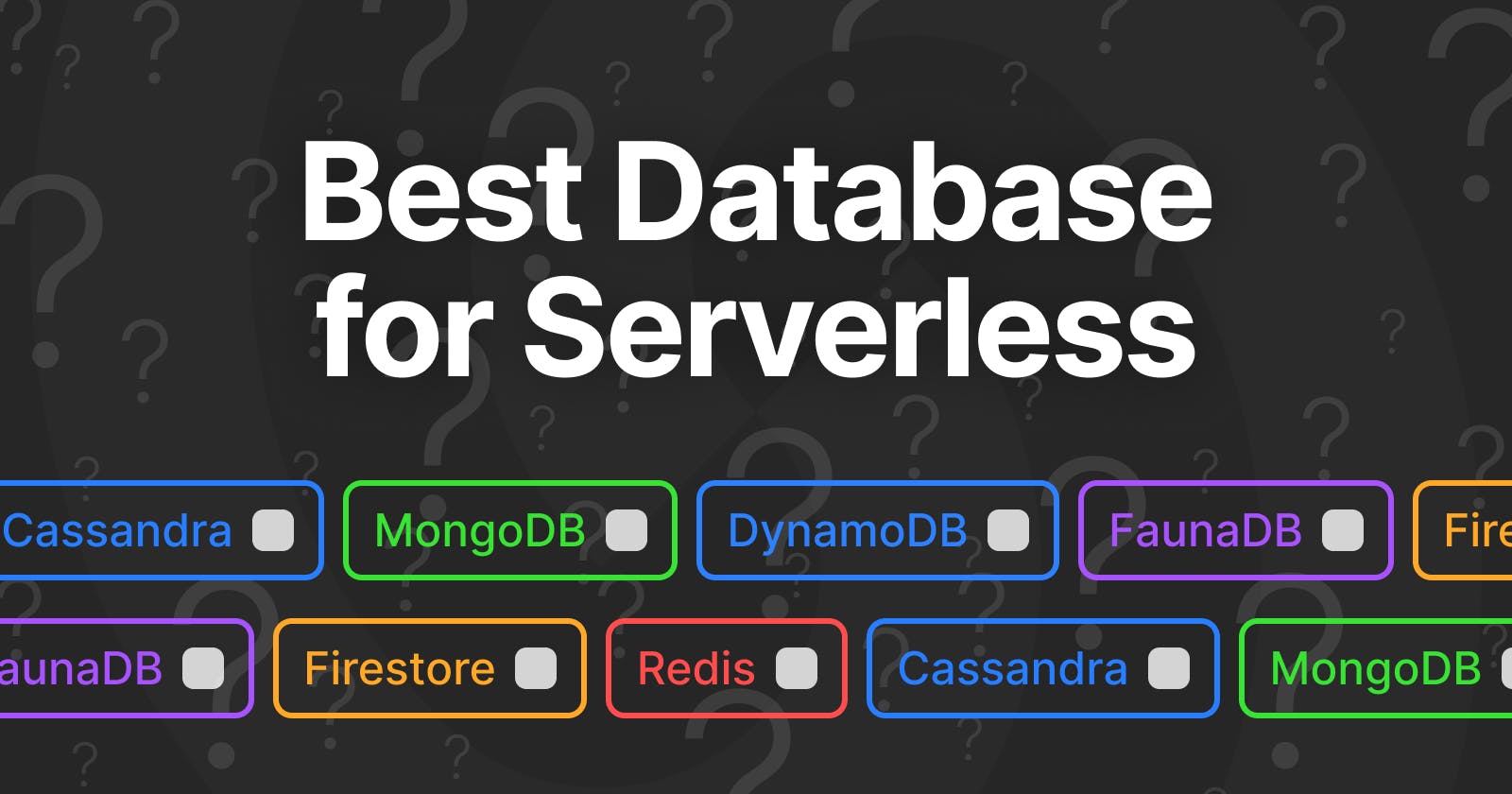Best Databases for Serverless