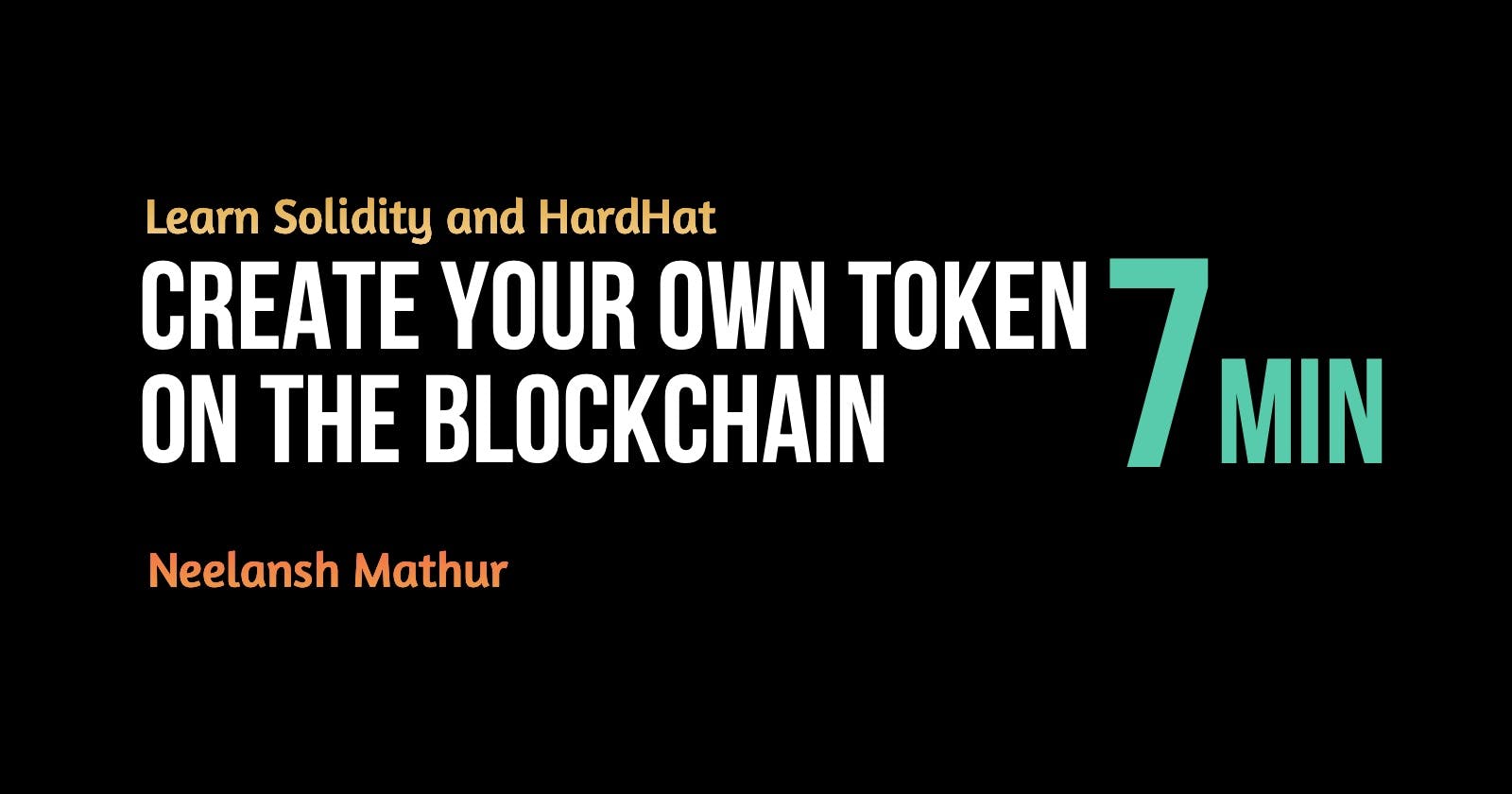 How to Create your own Token on the Ethereum Blockchain