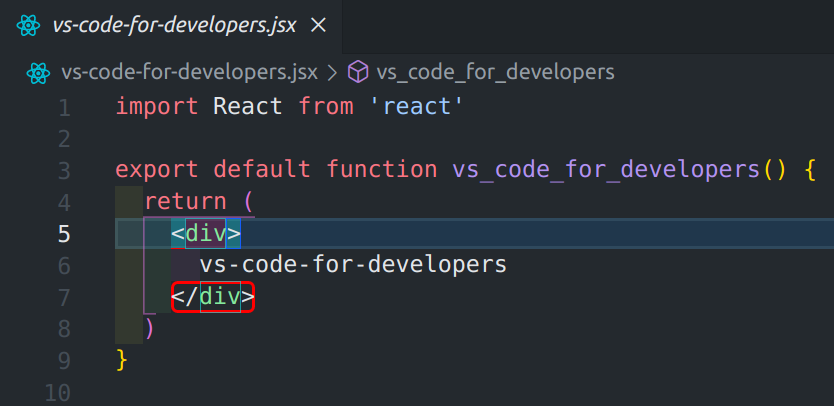 Highlight matching Tag in VSCode Extension