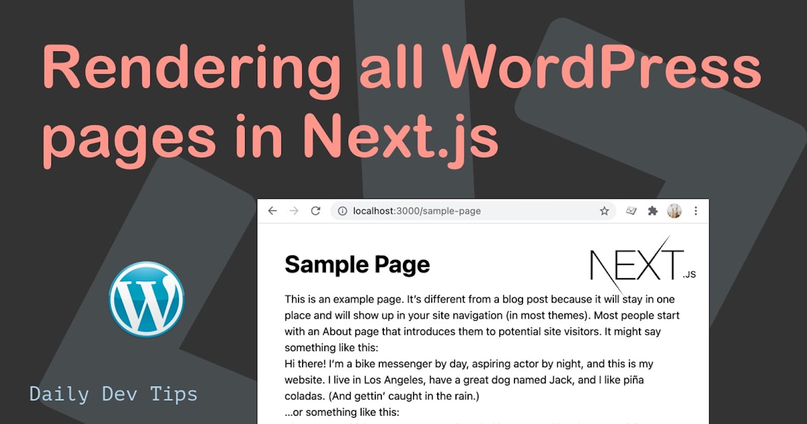 Rendering all WordPress pages in Next.js