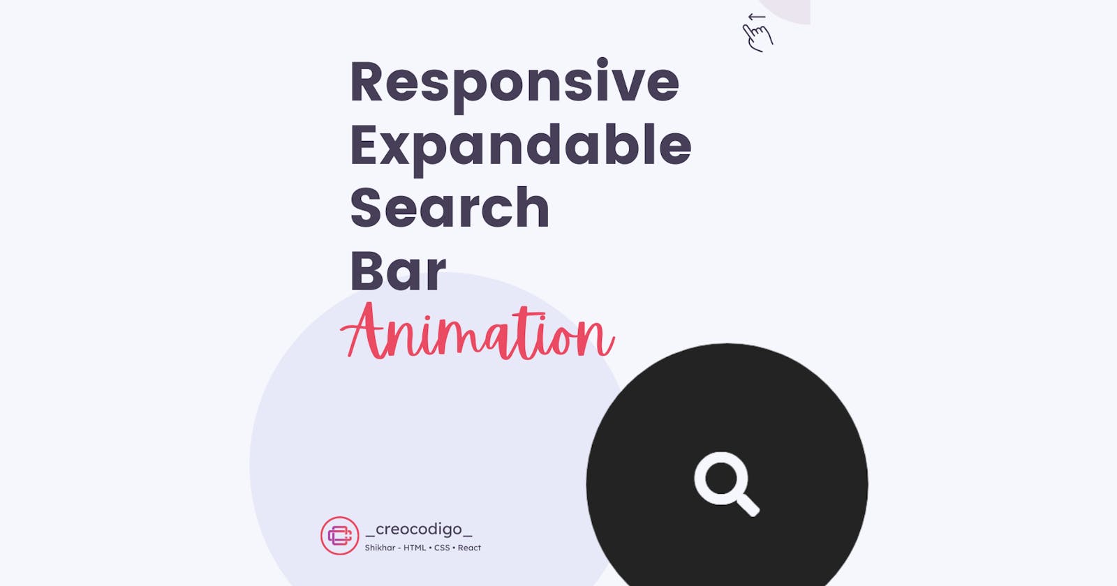 Responsive Expandable Search Bar Animation