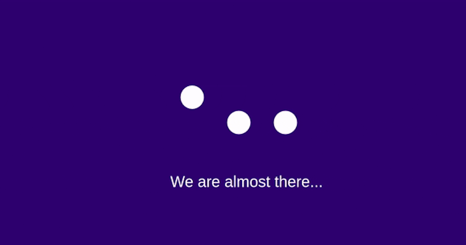 Three Dots Jumping Loading Status Animation using CSS Only