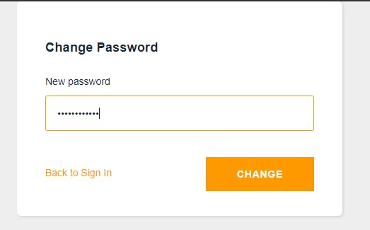 user signin new password