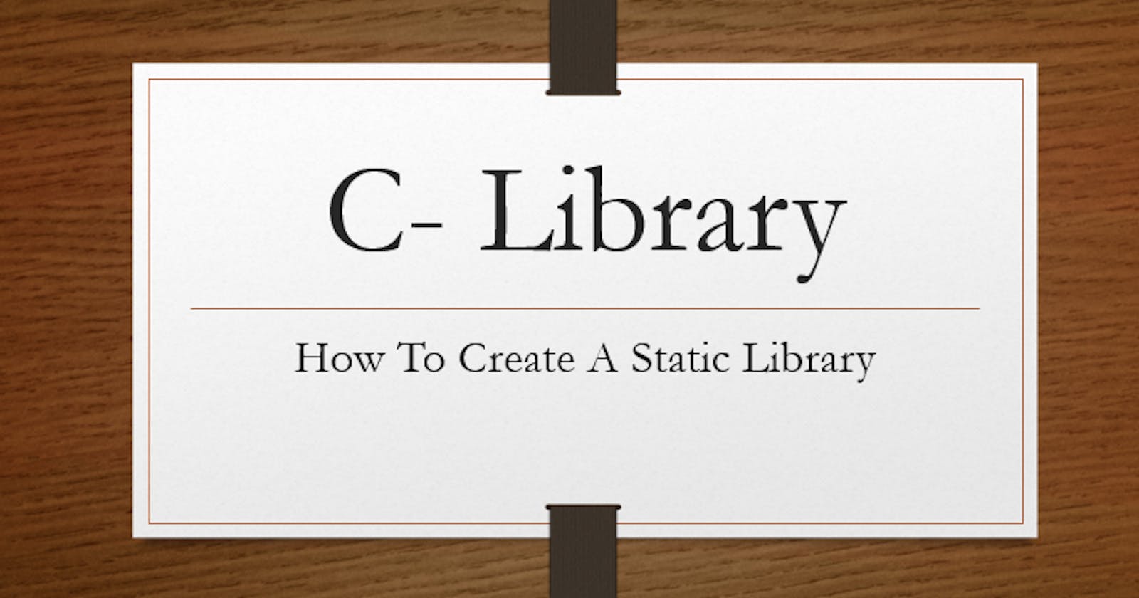 Static Library