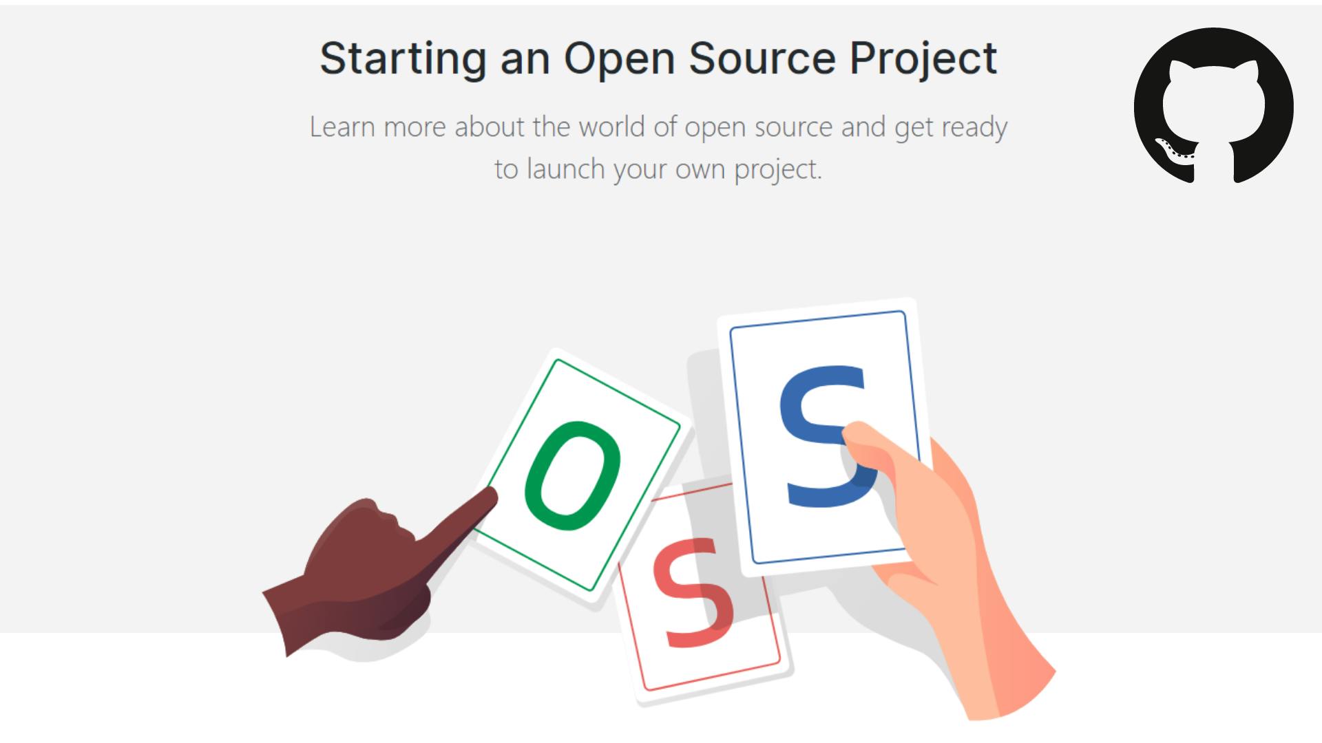 Cover image for Github's guide on starting an open source project, created by Estee