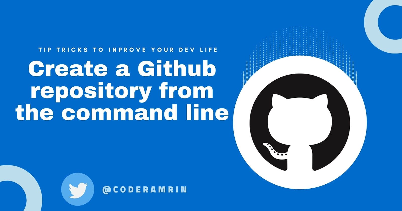 How to create a Github repository from the command line?