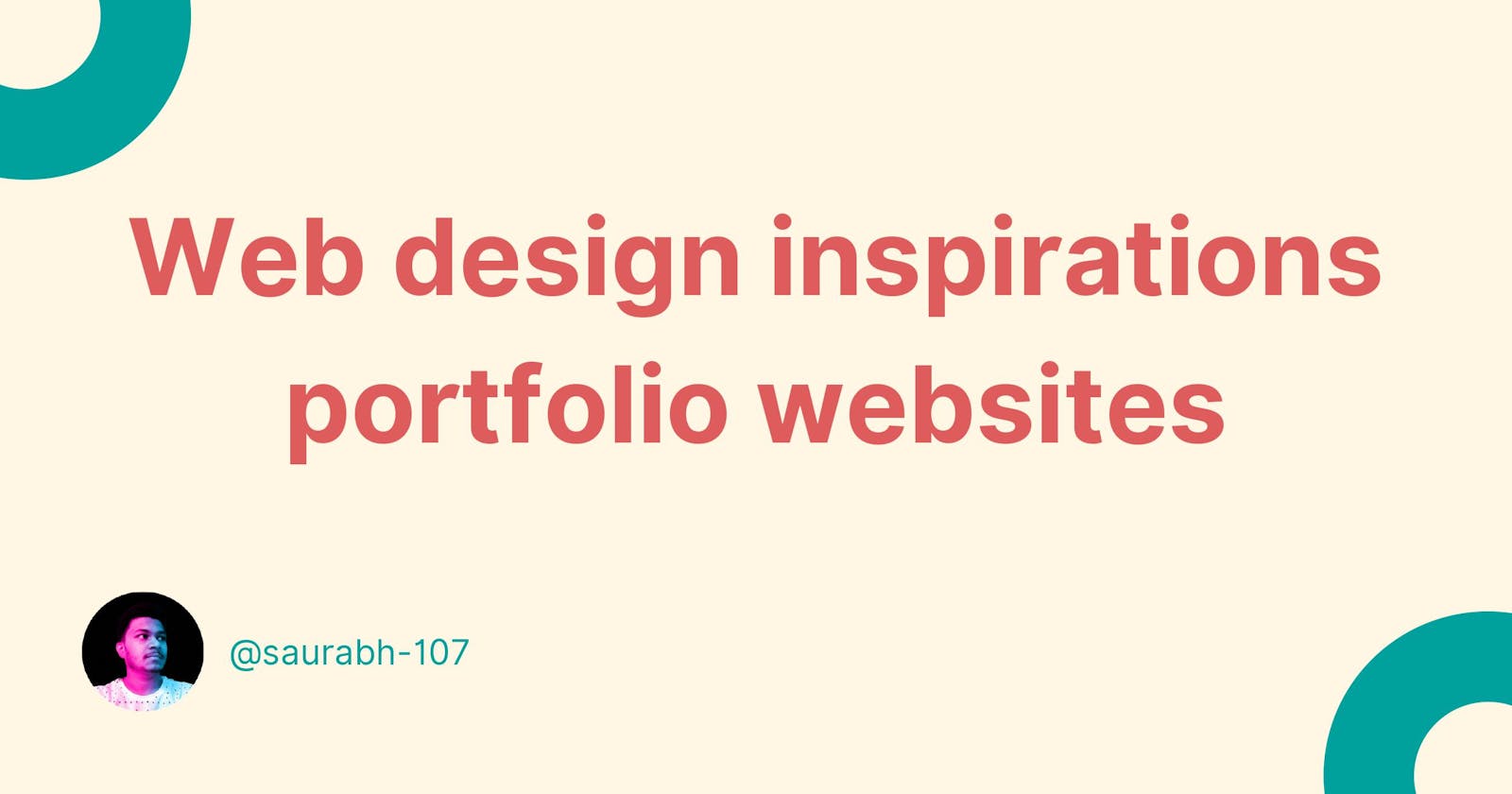 Web design inspirations - portfolio websites