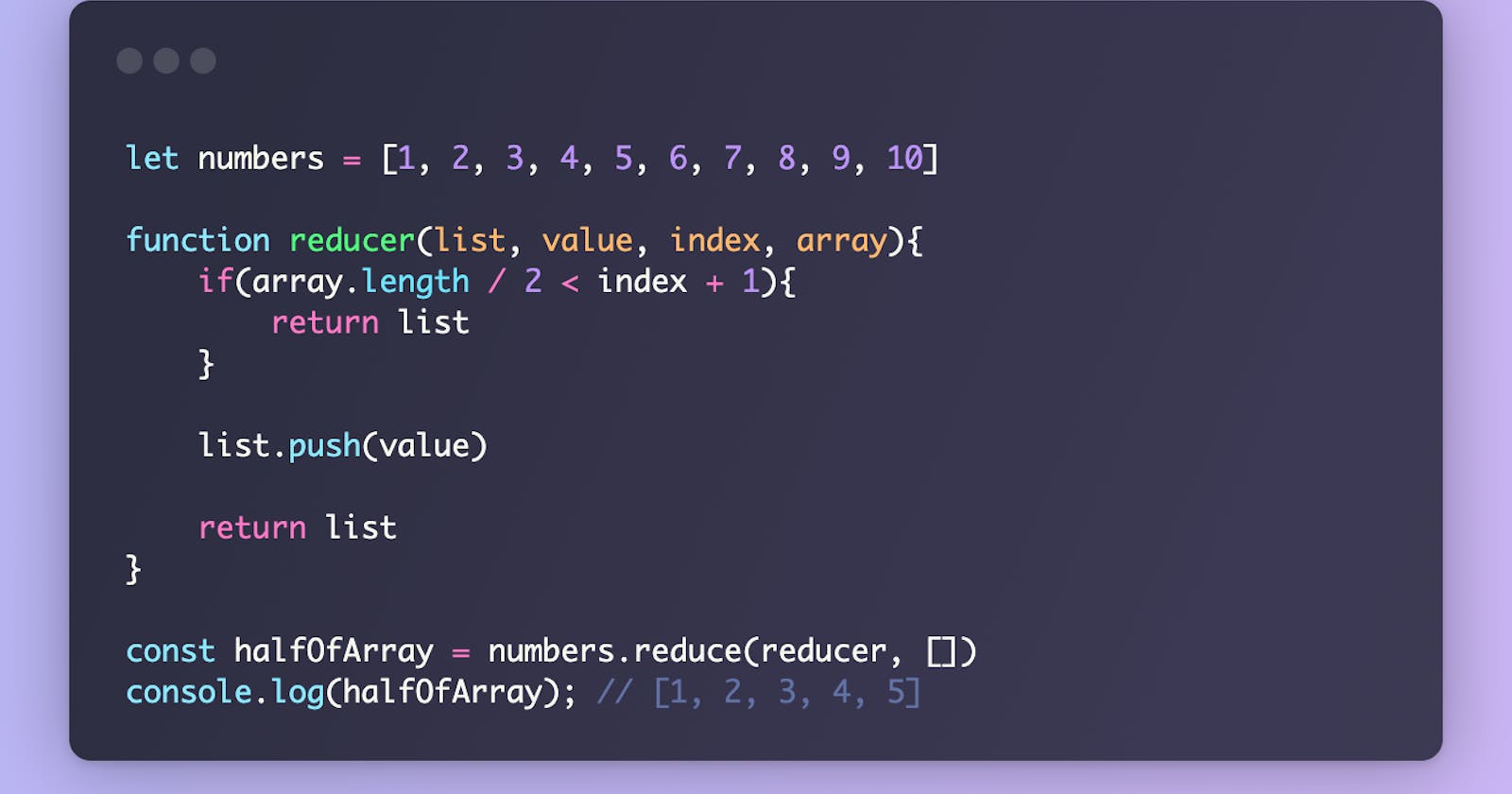 Array.reduce and its Parameters and reduceRight