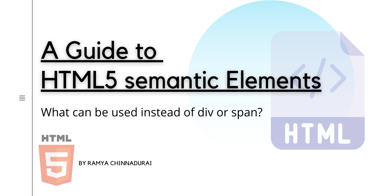 HTML5 Semantic Elements