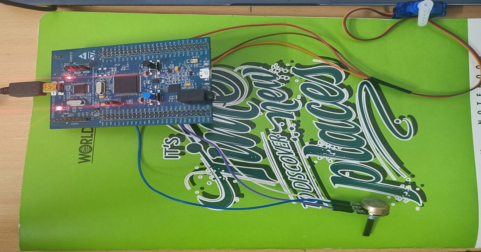 Servo Motor Control with a Potentiometer using the STM32F407 Discovery Kit