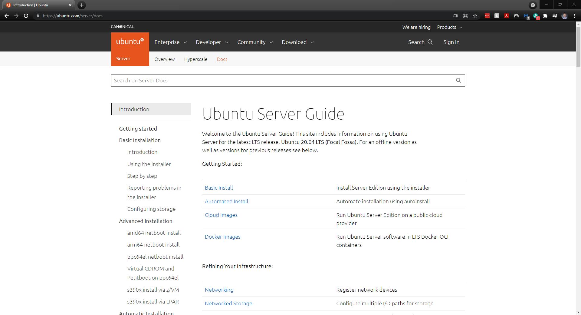 Ubuntu Server Documentation