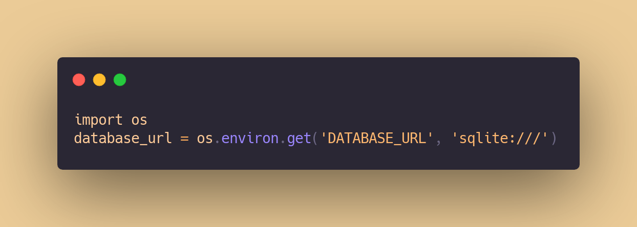 getting the env variables back!