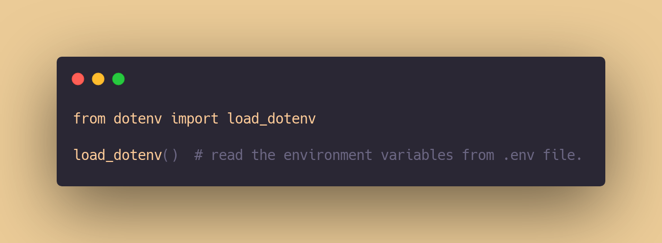 load variables from.env file in your directory
