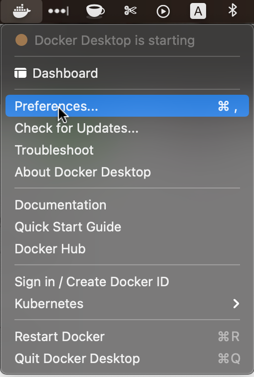 preferences for docker desktop