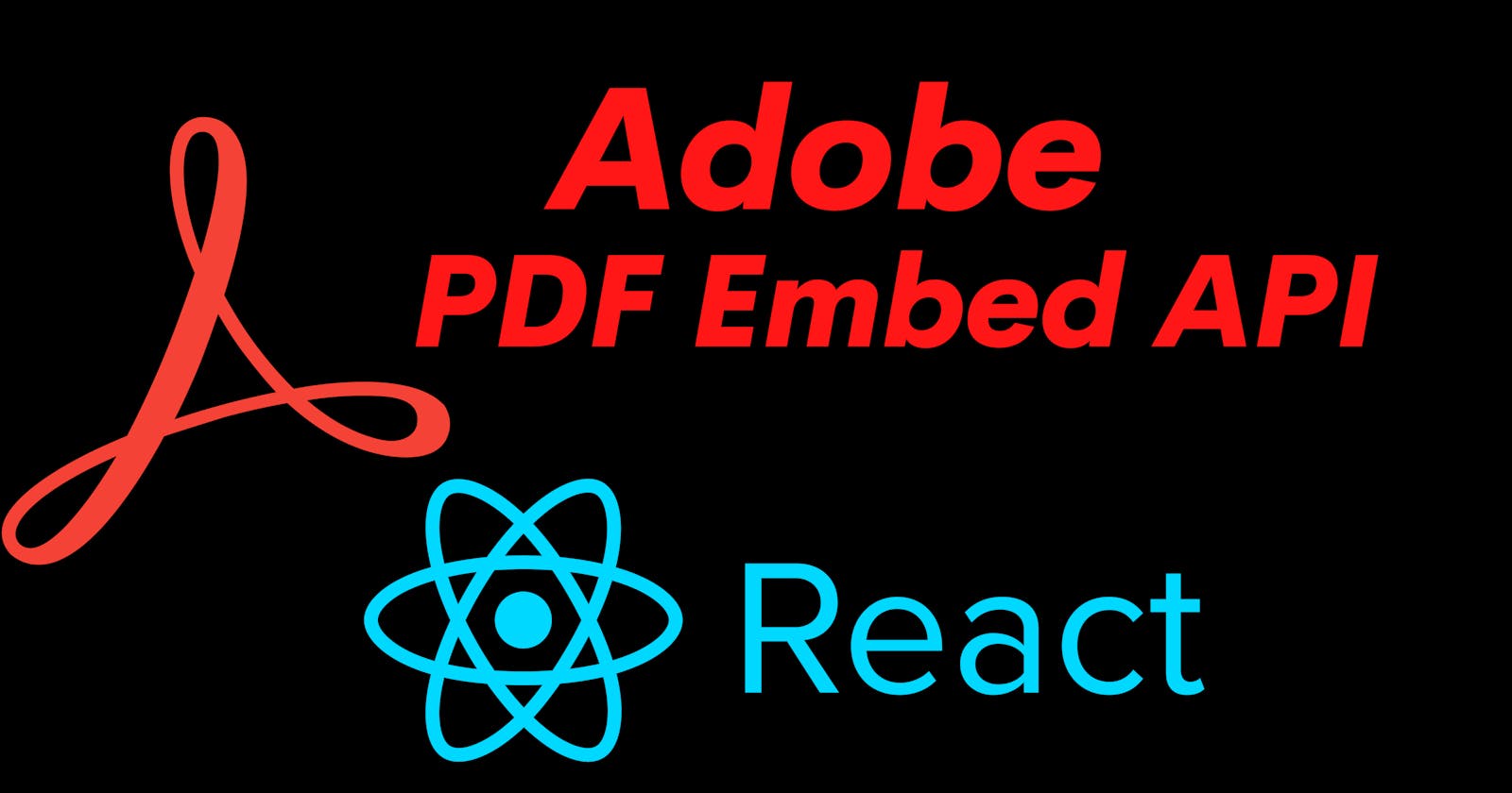 Displaying Pdf 
in React js using Adobe PDF Embed API