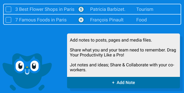 iNotesPress - WordPress Note Taking plugin for teams