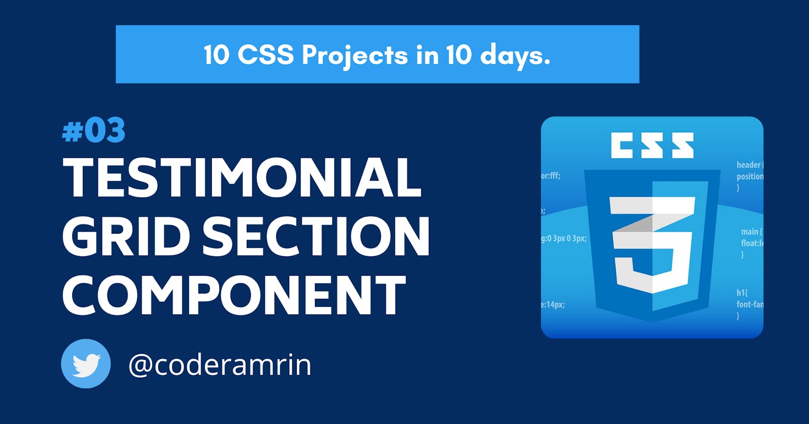 Build 10 CSS Projects in 10 days: Project 3