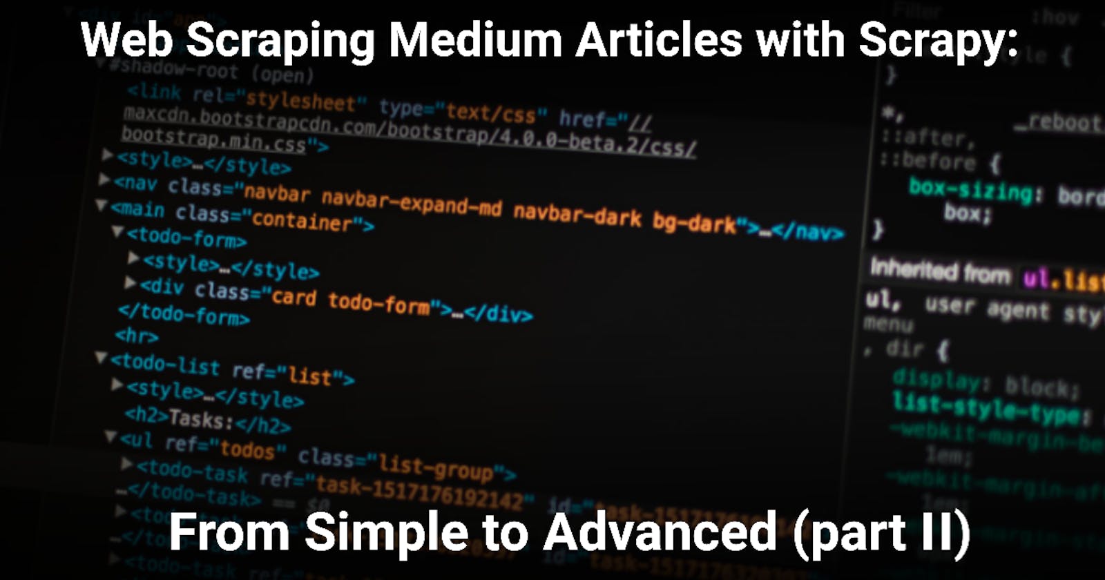Web Scraping Medium Articles with Scrapy: From Simple to Advanced (part II)