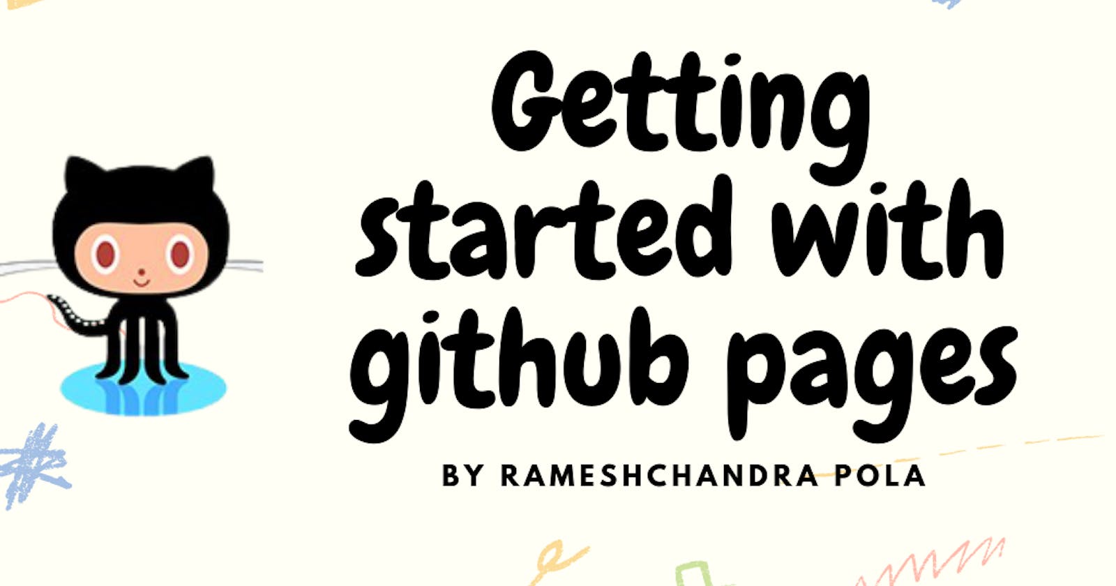 Getting started with GitHub pages