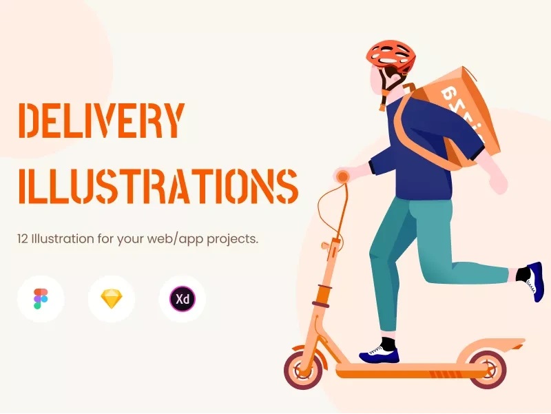 Best 12 Shipping And Delivery Illustration Pack
