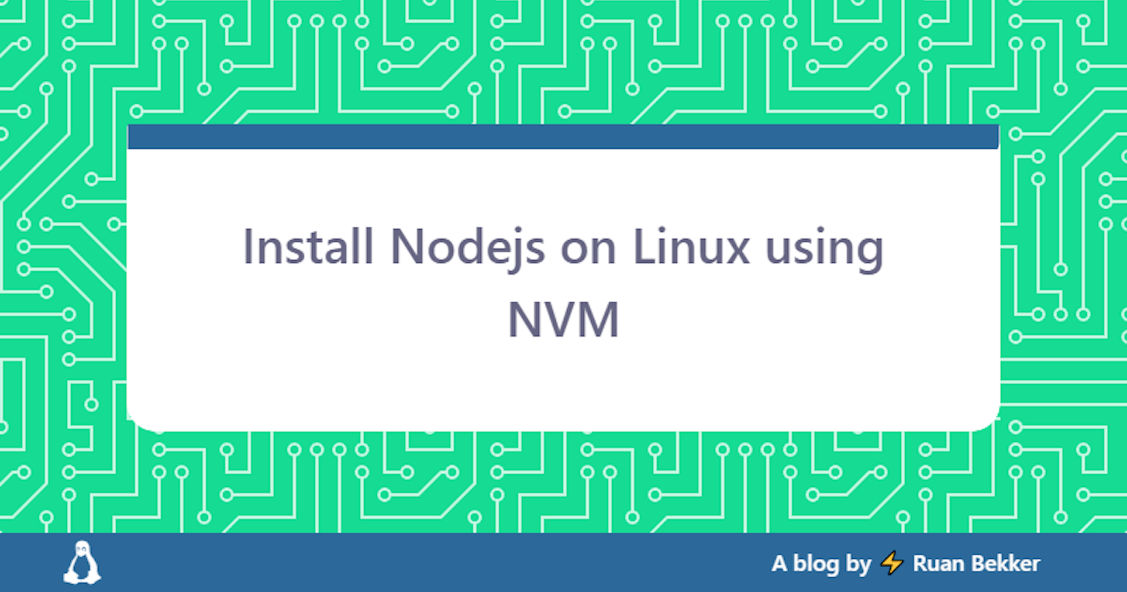 Install Nodejs on Linux using NVM