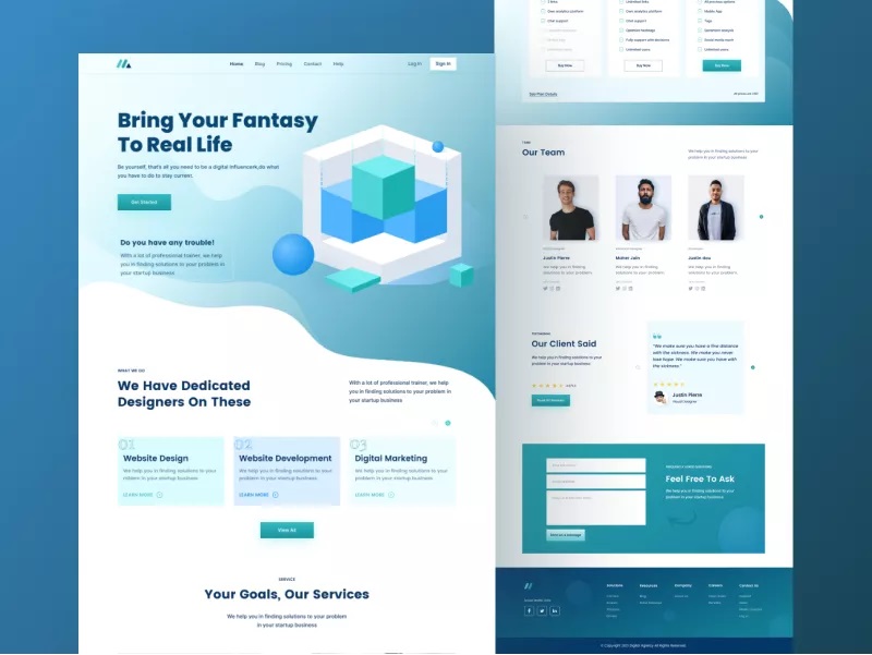 Amazing Digital Agency Website Template