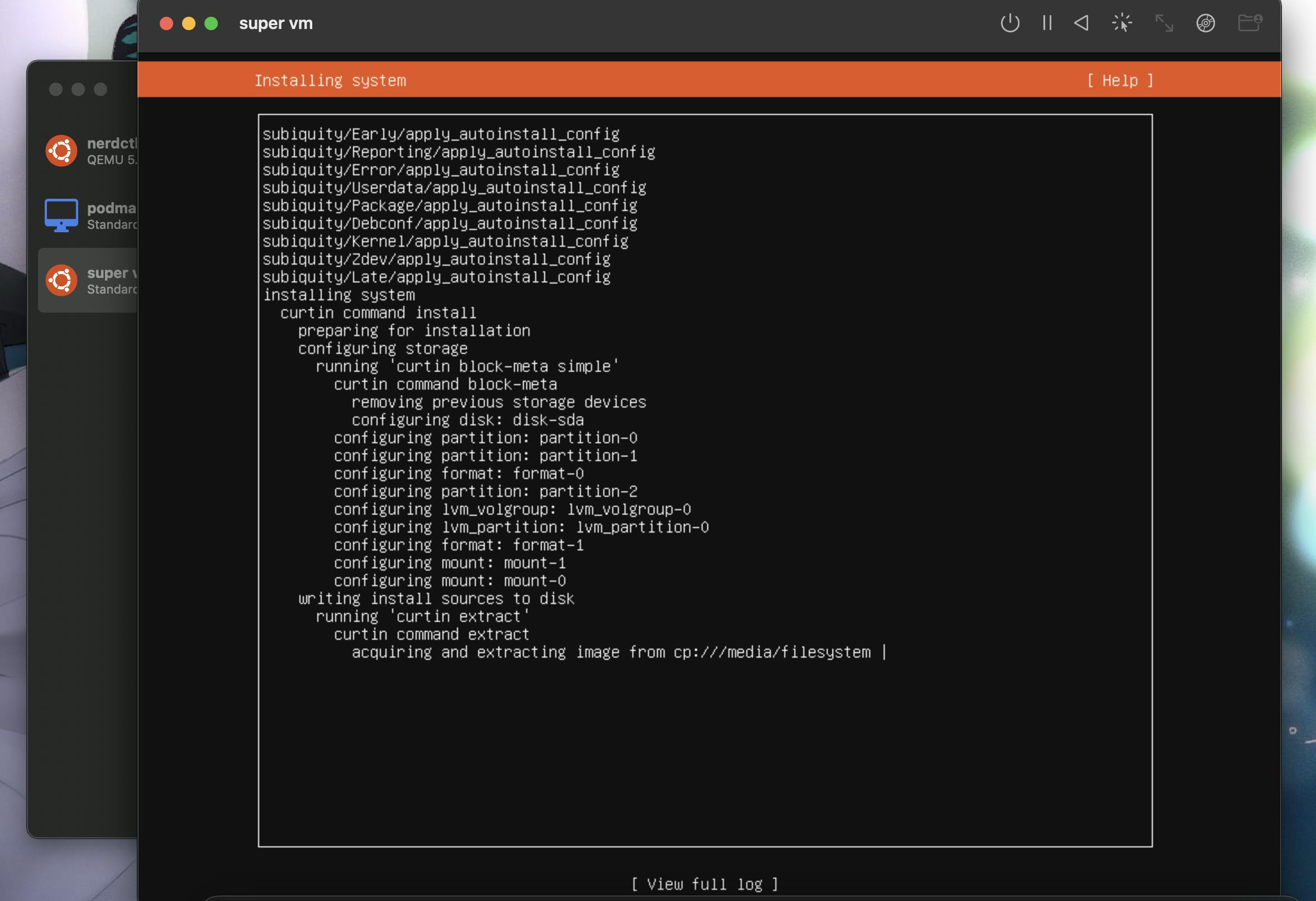 Instalando linux na máquina virtual