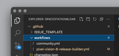 GitHub Workflow Folder
