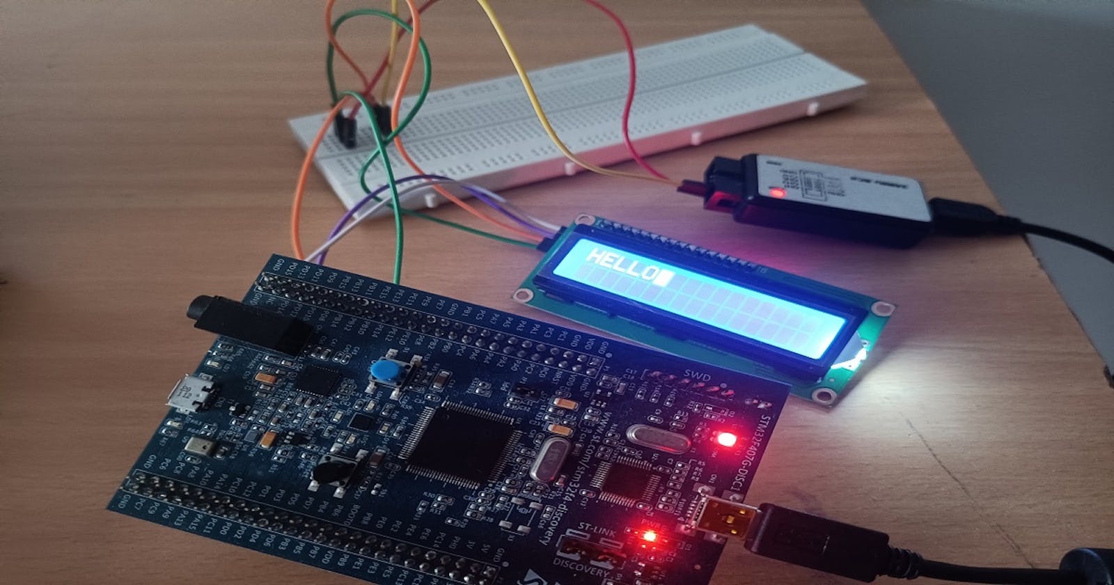 Interfacing an I2C based LCD with STM32F407 Discovery Kit
