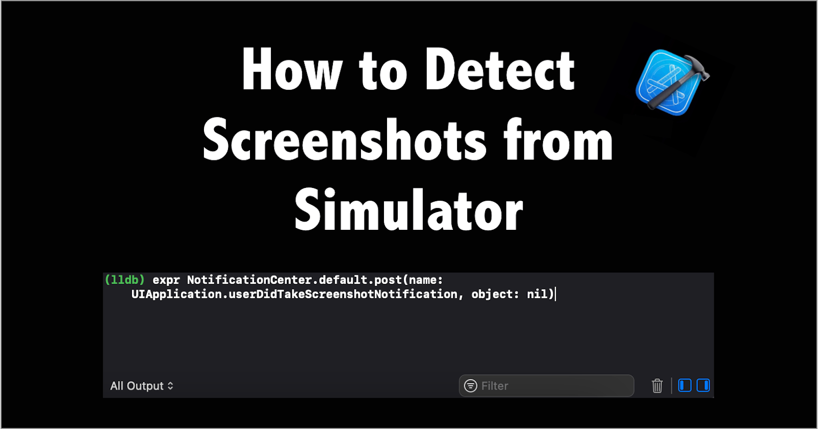 How to detect a screenshot from Simulator