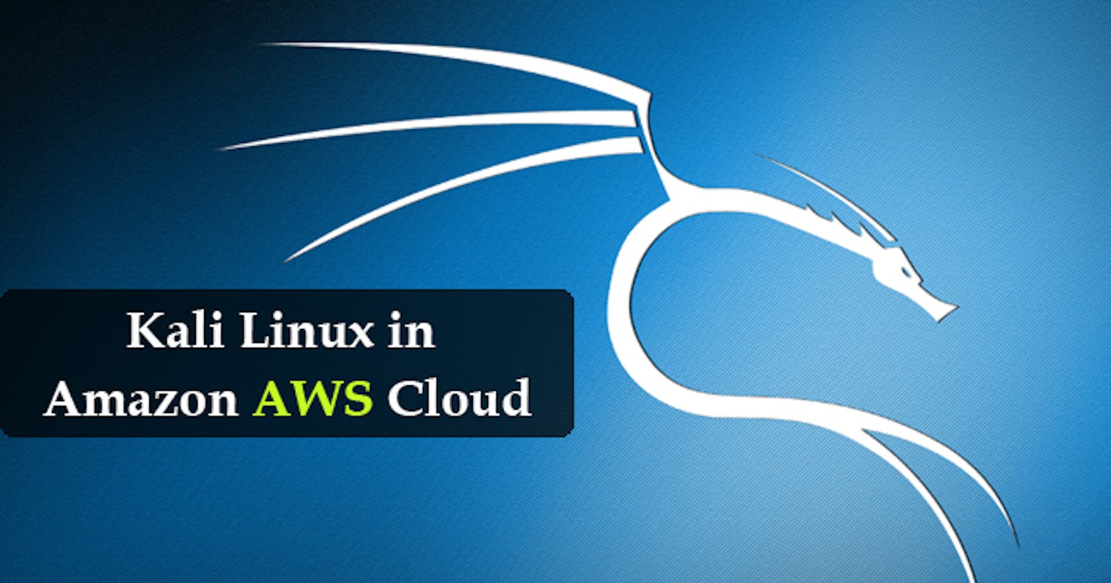 Kali Linux in the cloud using AWS